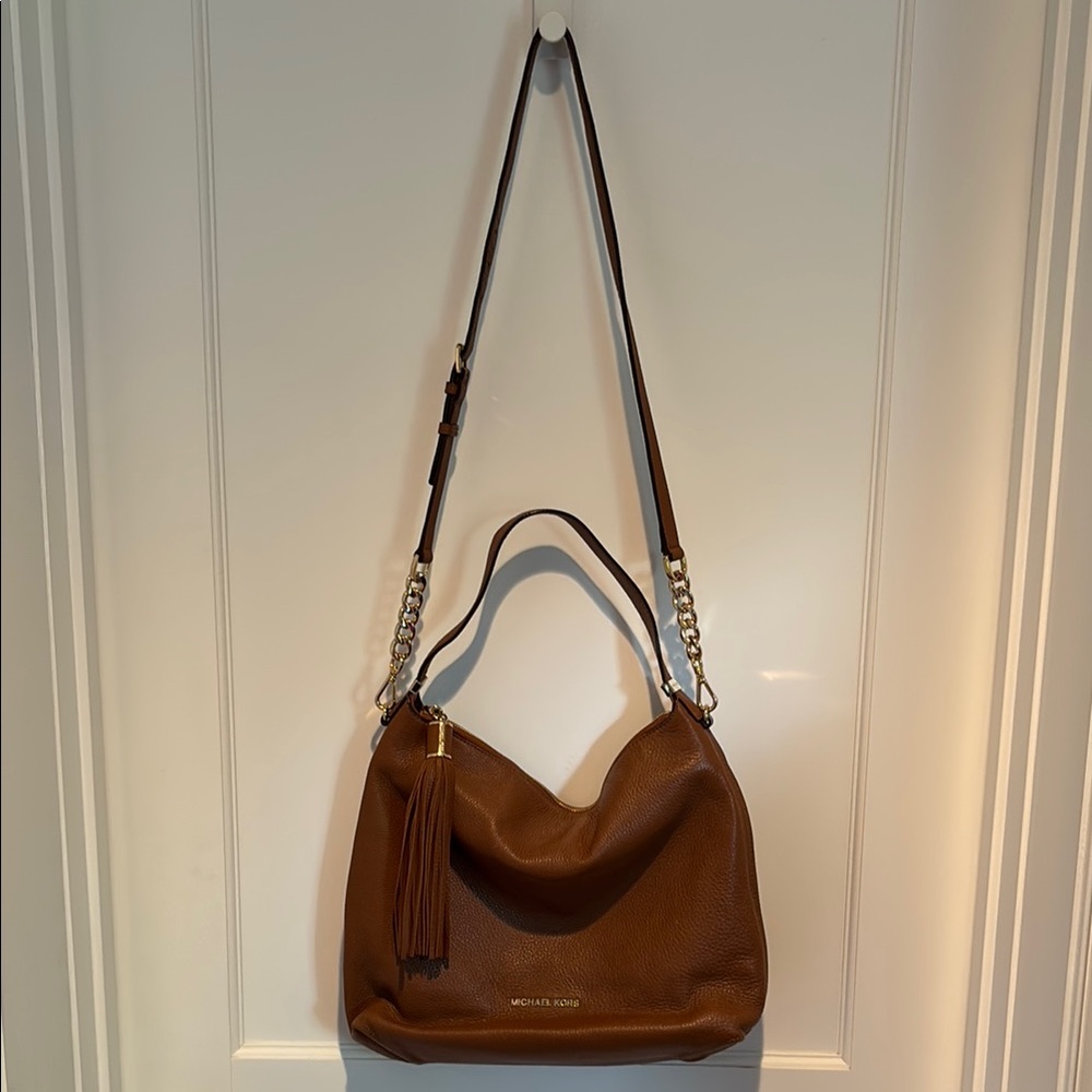 Michael Michael Kors Weston satchel in Luggage color